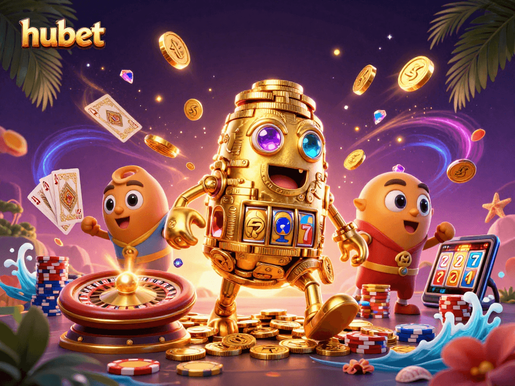 Engage in dynamic moments with hubet's exciting games featuring rolling coins and vibrant elements.
