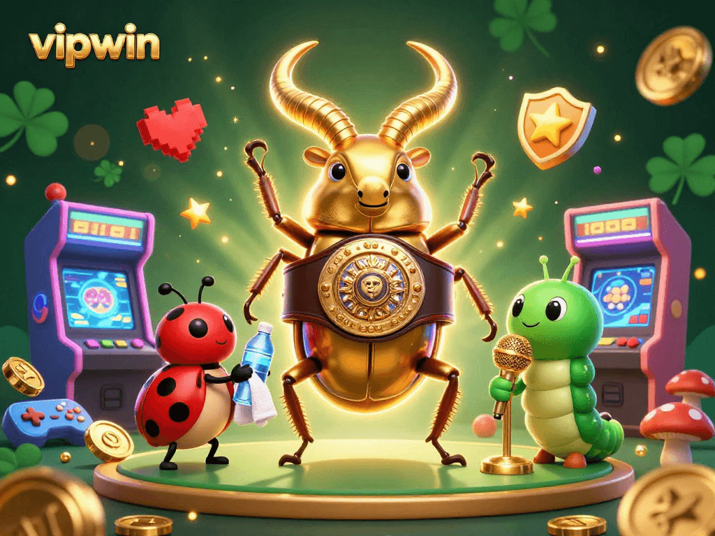 Engage with thrilling gambling action at vipwin featuring dynamic characters and vibrant arcade elements.