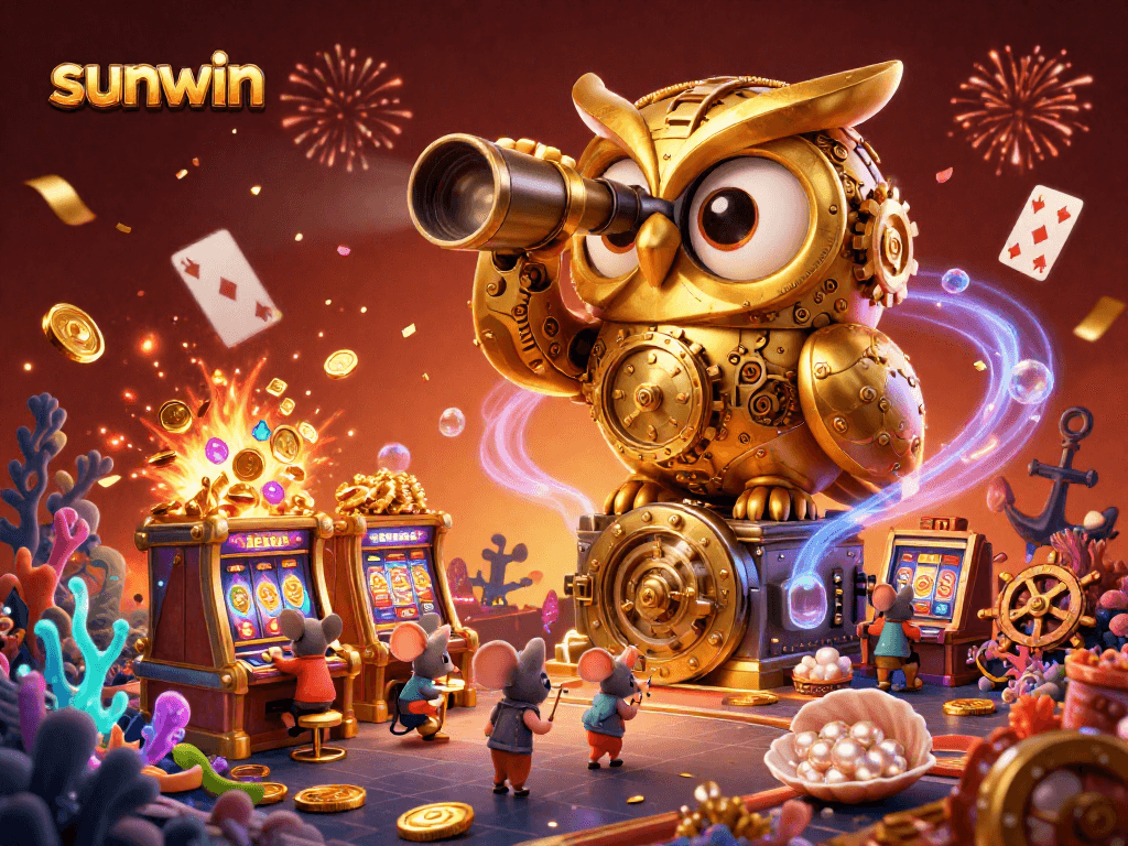 Experience sunwin's thrilling casino adventures with our detailed 3D illustration of exhilarating gameplay.