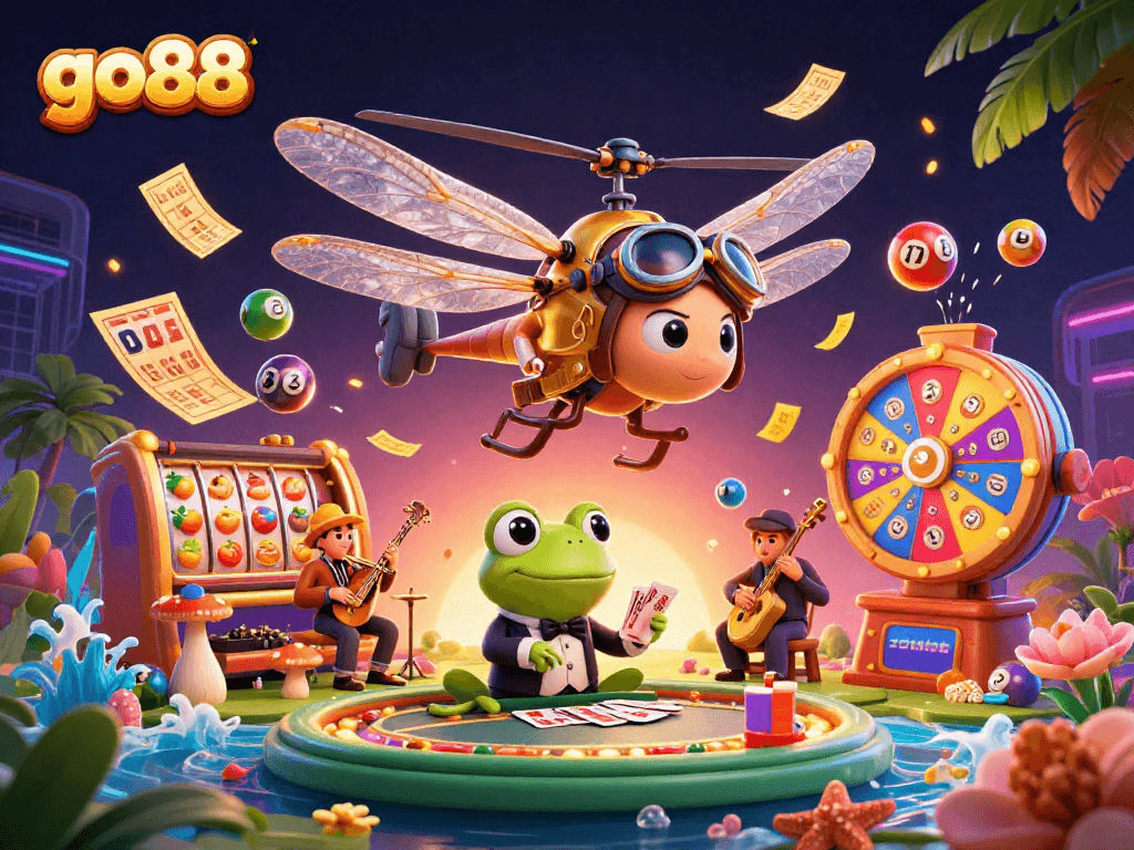 Explore vibrant gaming adventures with go88 featuring lively characters and dynamic casino elements.