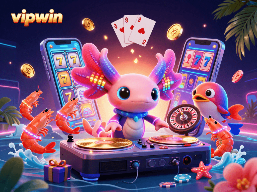 Experience the excitement of vipwin with vibrant slot games and dynamic 3D characters.