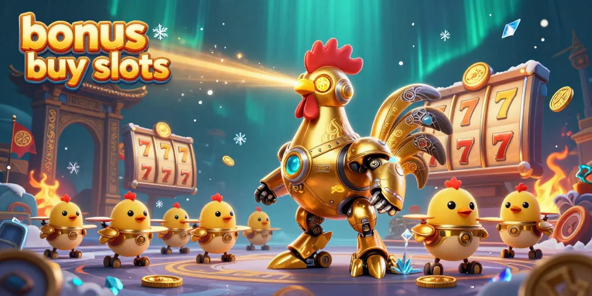 Experience thrilling bonus buy slots with stunning visuals and vibrant colors in this immersive digital artwork.