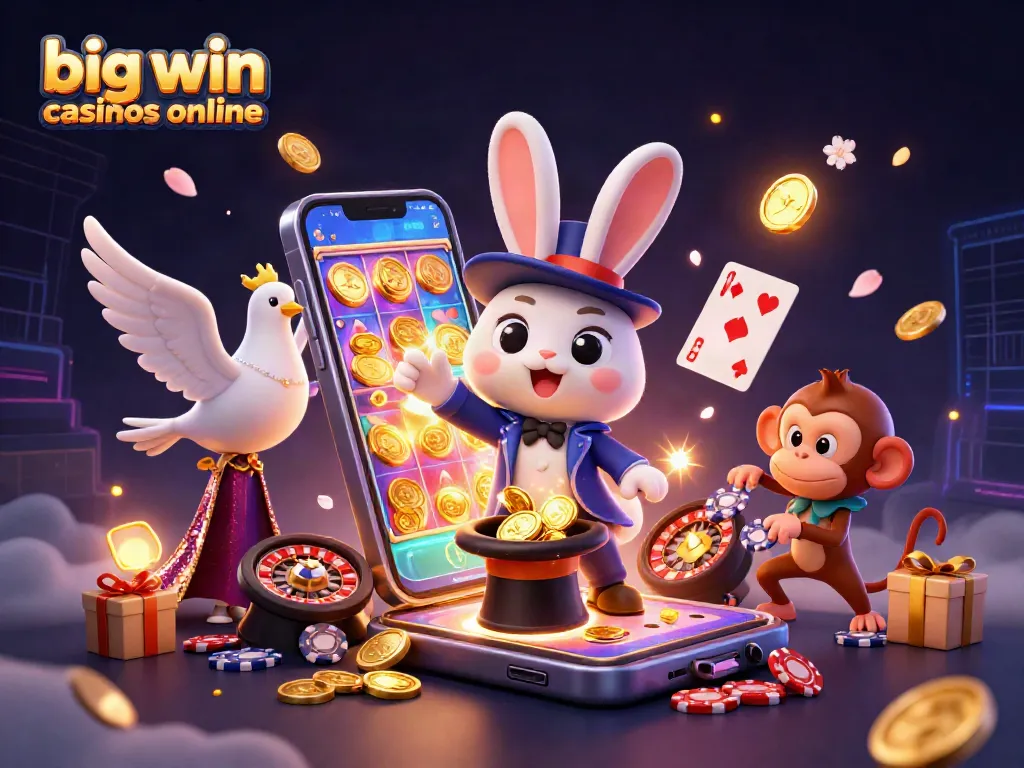 Engage in exciting gameplay at big win casinos online with vibrant characters and dynamic slot games.