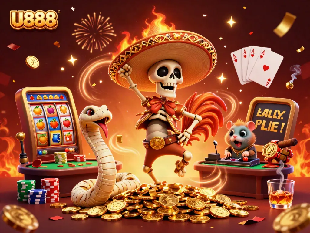 Celebrate with U888 as the mariachis and a DJ bring casino fun alive!