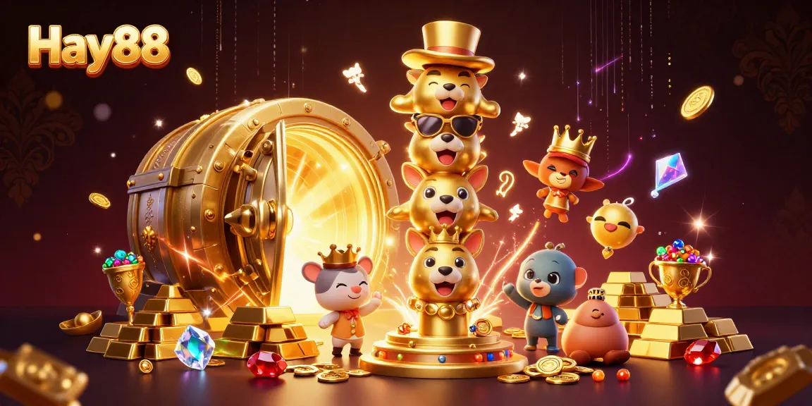 Experience the thrilling atmosphere of Hay88 with elaborate casino-themed visuals and luxury elements.