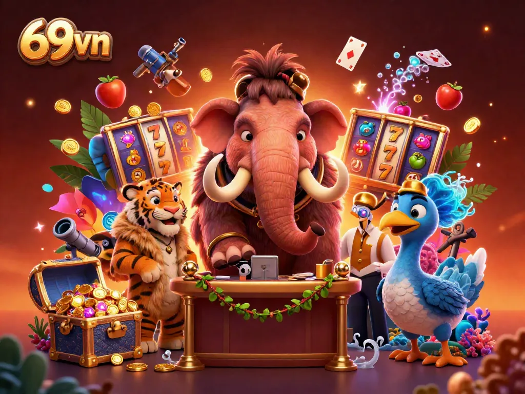 Experience thrilling gameplay at 69vn, where vibrant slot reels and dynamic casino action come alive.