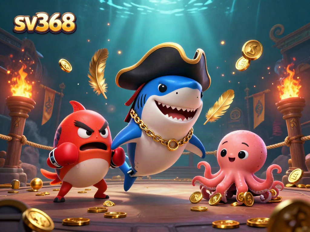 Experience thrilling gameplay with sv368's engaging characters in a vibrant casino setting.