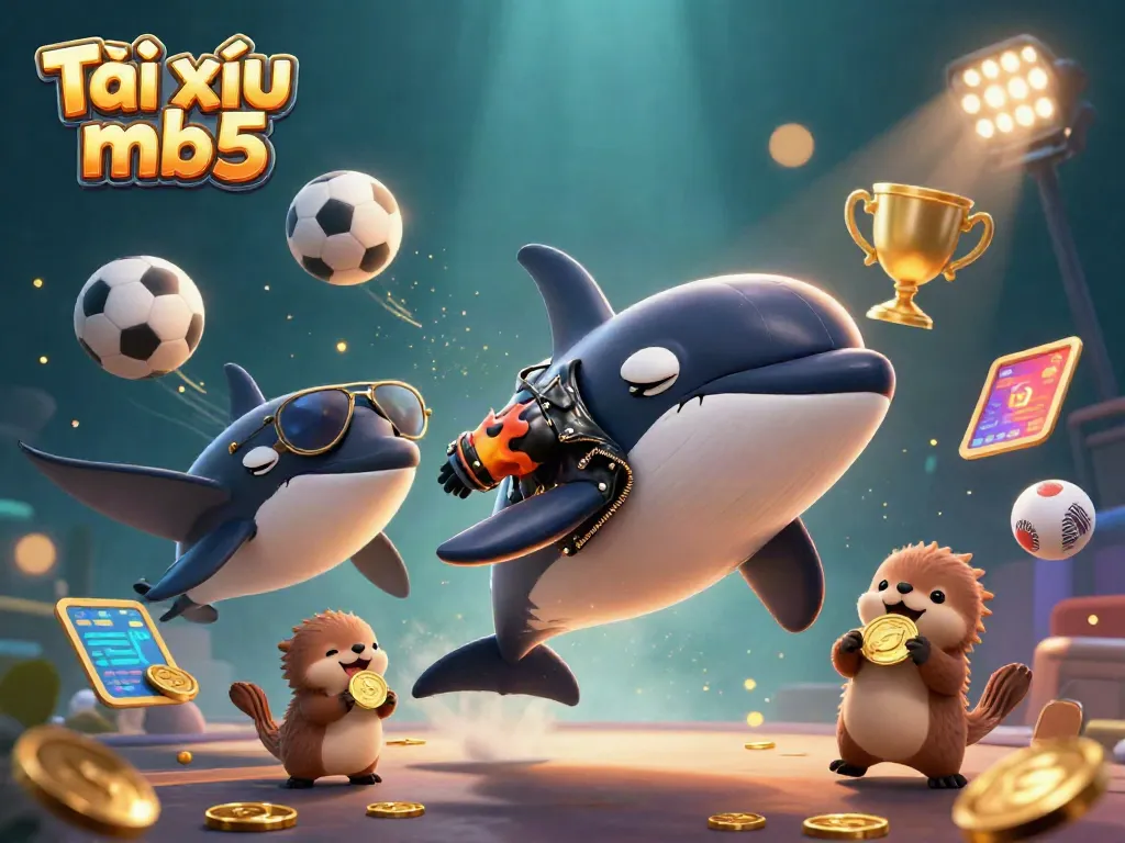 Engage in Tài xỉu mb5 with vibrant characters and dynamic casino elements.