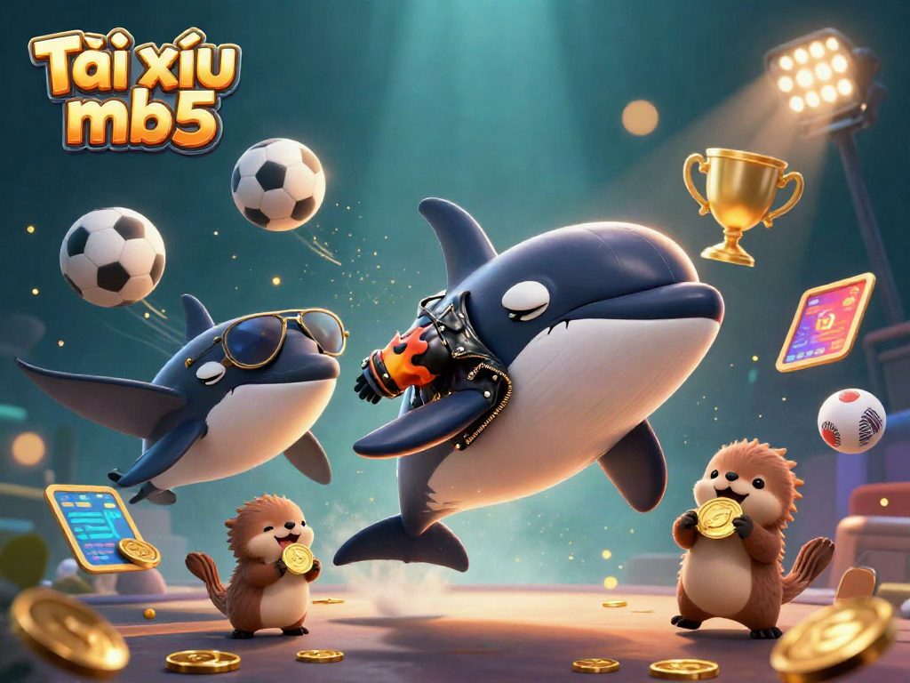 Engage in Tài xỉu mb5 with vibrant characters and dynamic casino elements.